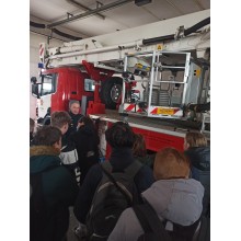 8b klasės išvyka į Klaipėdos apskrities priešgaisrinę gelbėjimo tarnybą