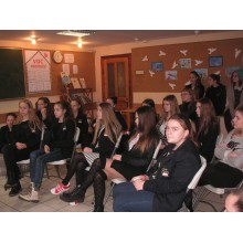 8 klasių moksleivių išvyka į Klaipėdos Dvasinės pagalbos jaunimui centrą