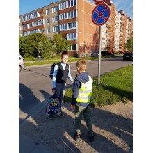 Saugaus eismo akcija „Kaip gatvę pereina mūsų mokyklos mokiniai“
